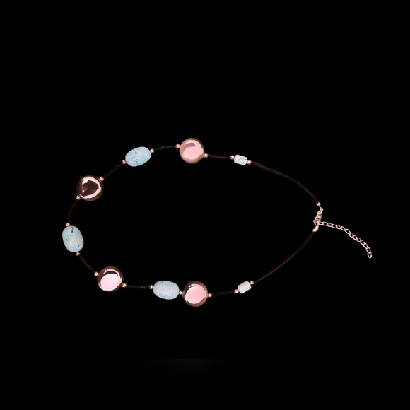 Elegant Turquoise and Silver Necklace And Earrings Bundle - Picture 3 of 6